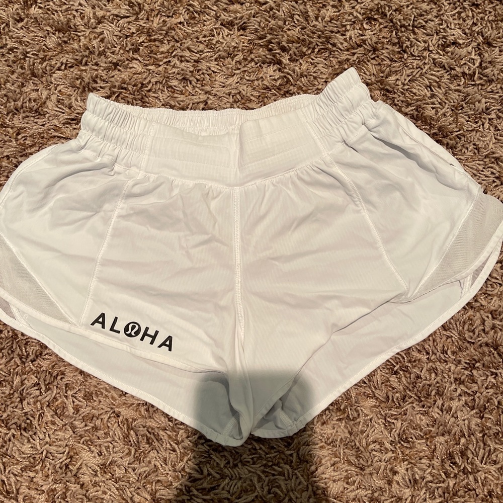 RARE White Hawaii Lululemon Shorts
